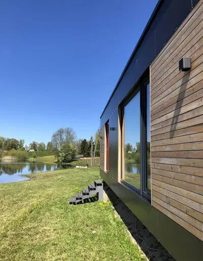 Modulares Haus EVO XS 12,19 m mal 2,3 m