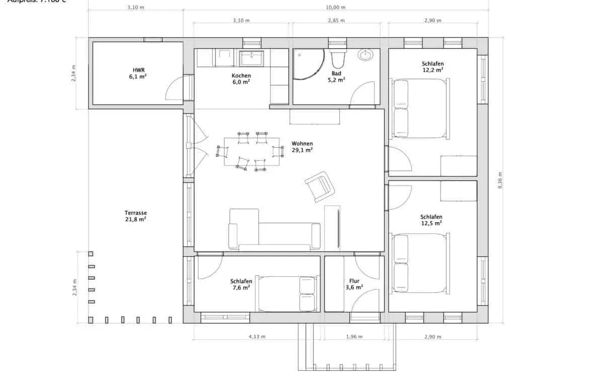 Fertighaus sofort verfügbar Chalet K-Home-M-80
