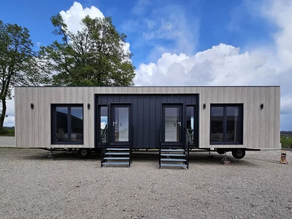 Mobiles Haus Pro mit zwei Schlafzimmern für 4 Betten 57m²