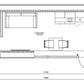 Modulares Haus EVO XS 12,19 m mal 2,3 m