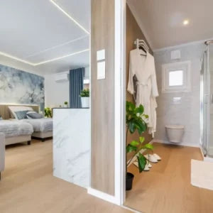 Mobiles Haus Pro mit zwei Schlafzimmern für 4 Betten 57m²