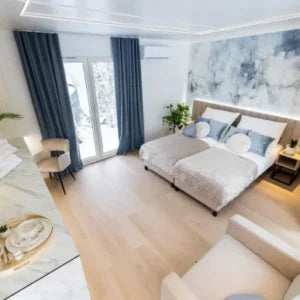 Mobiles Haus Pro mit zwei Schlafzimmern für 4 Betten 57m²