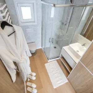 Mobiles Haus Pro mit zwei Schlafzimmern für 4 Betten 57m²