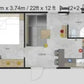 Kleines Mobilheim mit Garage T2