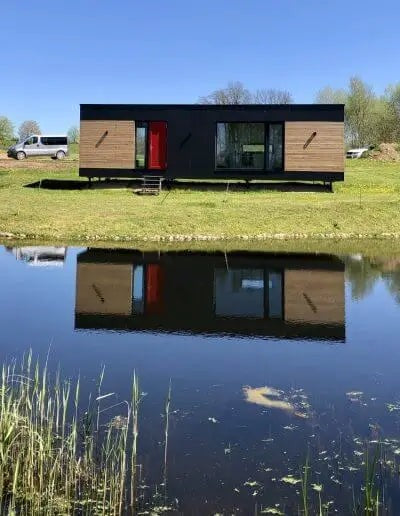 Modulares Haus EVO XS 12,19 m mal 2,3 m