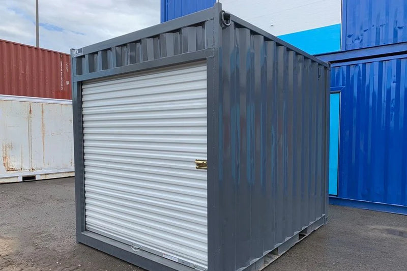 10-Fuß-Seecontainer mit Rolltor – gebraucht